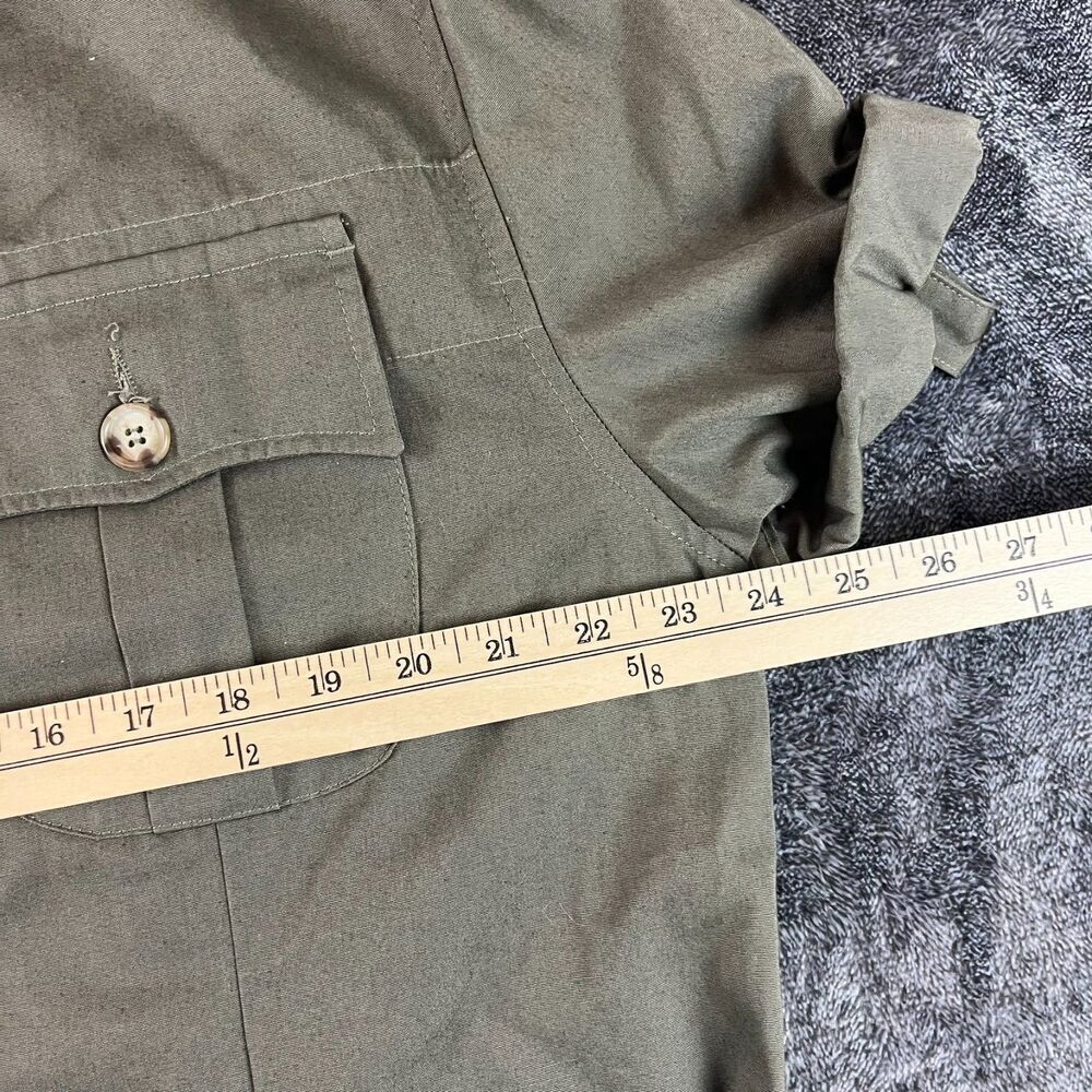 Vtg Willis & Geiger Safari Hemingway Belted Button Up Bush Poplin XL/XXL* - Picture 6 of 12
